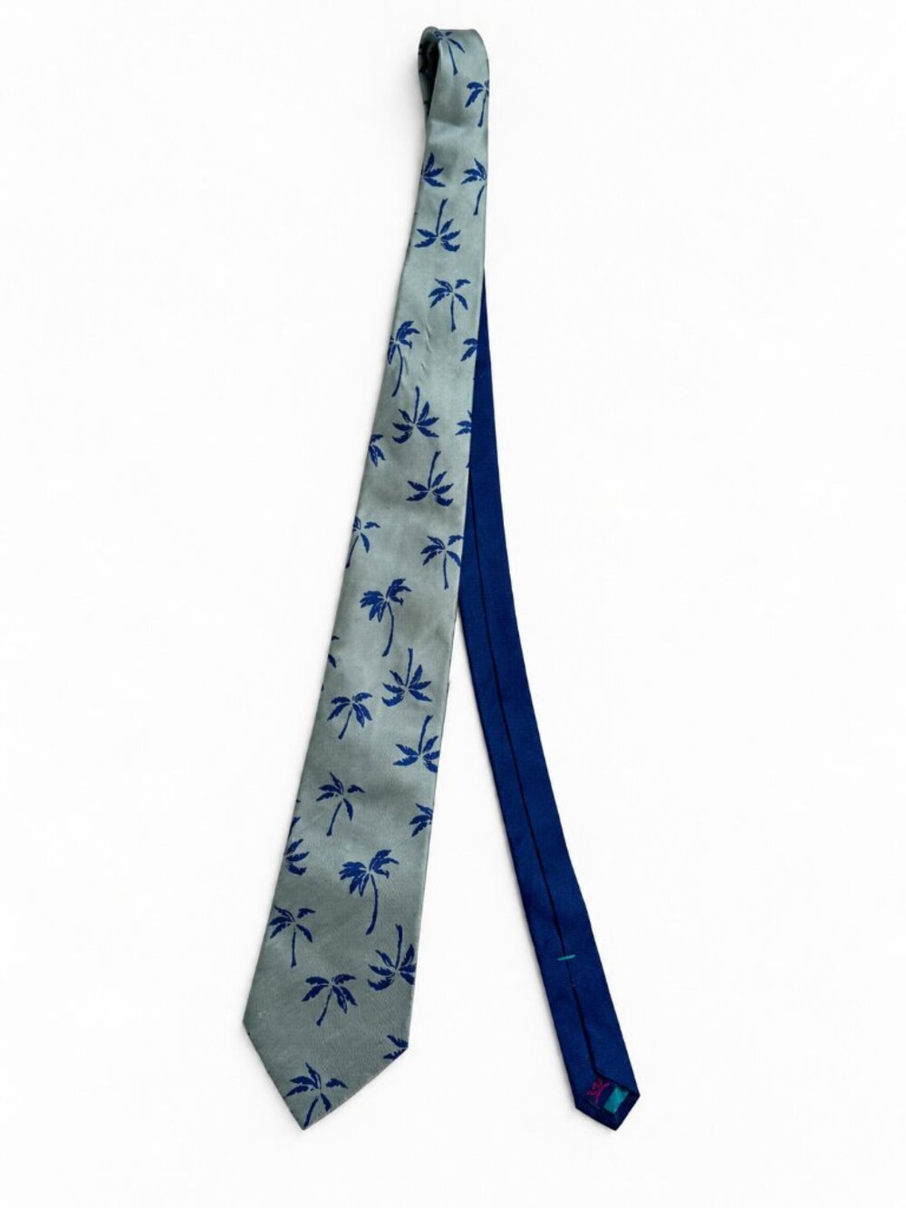 Tommy Hilfiger Men's Sage Palm Tree 100% Silk Tie Made in USA OS